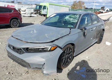 2025 Honda Civic Sport из США, поврежденный, VIN 2HGFE2F59SH605841